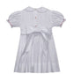 White Smocked Heirloom Christmas Ribbons Dress