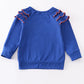 BLUE CHOMP EMBROIDERY GIRL TOP-Gators
