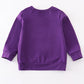 PURPLE Clemson  GO TIGERS EMBROIDERY Top
