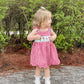 Toy Character Gingham Smocked Dress