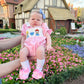Frozen Pink Embroidered Girl Bubble