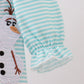 BLUE CHARACTER EMBROIDERY RUFFLE BUBBLE -Frozen Ice Girls