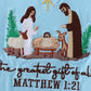 BLUE NATIVITY EMBROIDERY BOY TOP