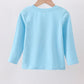 BLUE NATIVITY EMBROIDERY BOY TOP