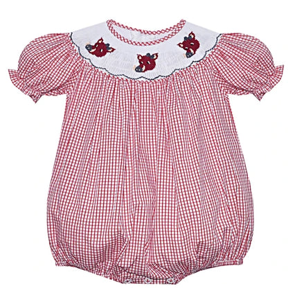 RAZORBACK Red Smocked Bubble