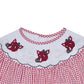 RAZORBACK Red Smocked Bubble