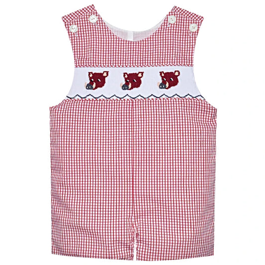 RAZORBACK Red/Smocked Shortall