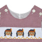 SEMINOLE GArnet/Gold Smocked Shortall