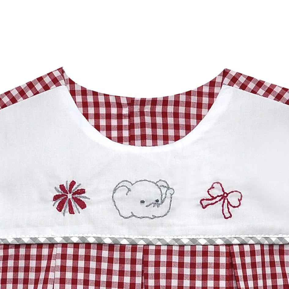 ELEPHANT  Crimson/Gray Bloomer set