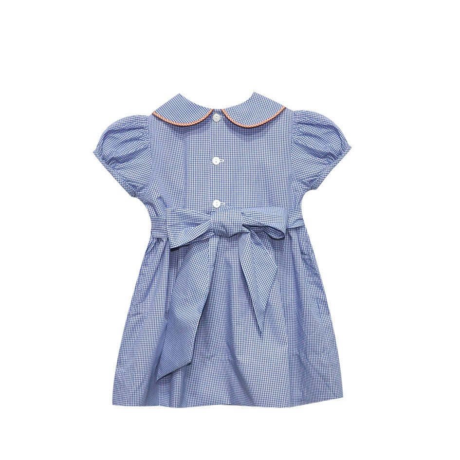 Tiger w/Flag Navy/Orange Dress