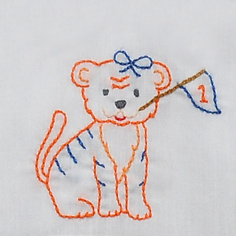Tiger w/Flag Navy/Orange Dress