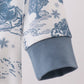 BLUE CHRISTMAS  VINTAGE REINDEER EMBROIDERY BUBBLE