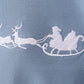 BLUE CHRISTMAS  VINTAGE REINDEER EMBROIDERY PANTS SET