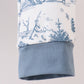 BLUE CHRISTMAS  VINTAGE REINDEER EMBROIDERY PANTS SET