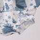 BLUE CHRISTMAS REINDEER EMBROIDERY RUFFLE BUBBLE