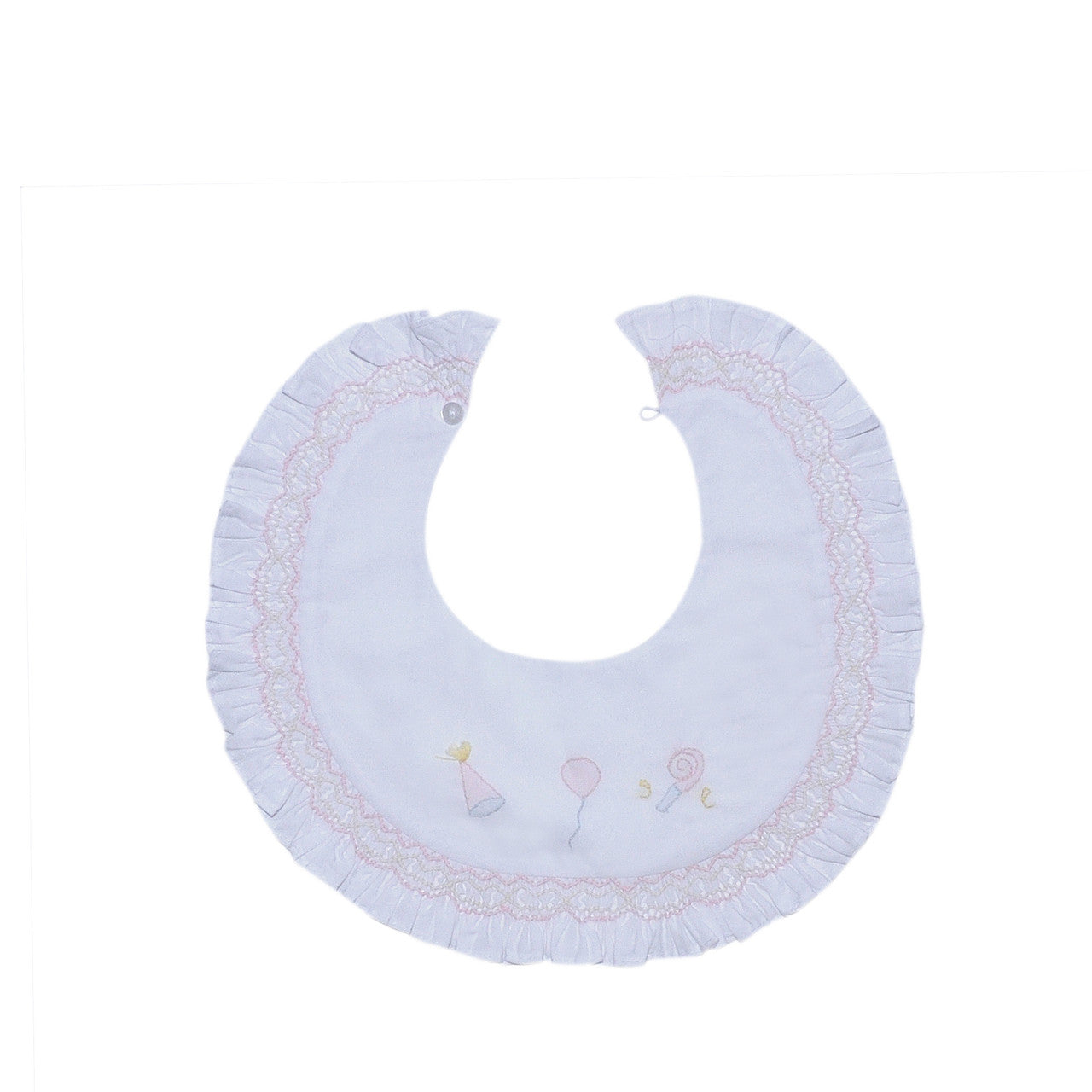 BIB - Smocked Celebration- Birthday pink