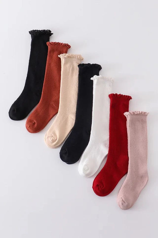 Lace Knee High Socks