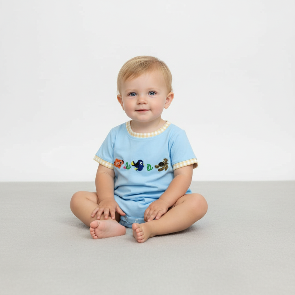 French knot  Fish Friends Bubble