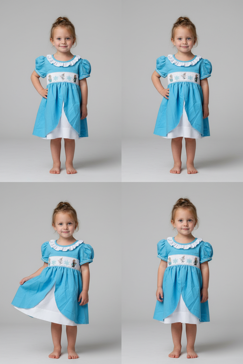 Smocked Frozen Princess Dress