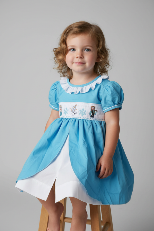 Smocked Frozen Princess Dress