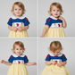 Smocked Snowy White Princess Dress