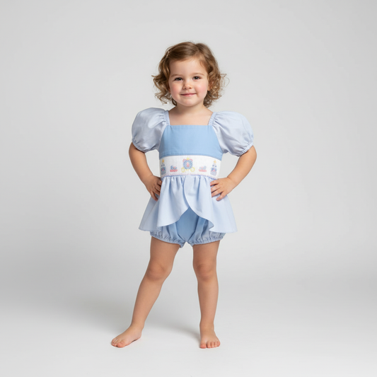 Smocked Cinder ella Bubble