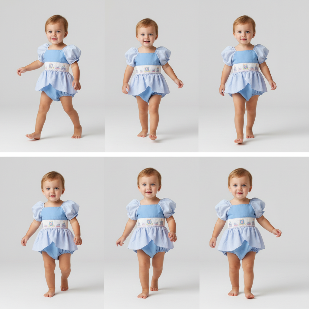 Smocked Cinder ella Bubble