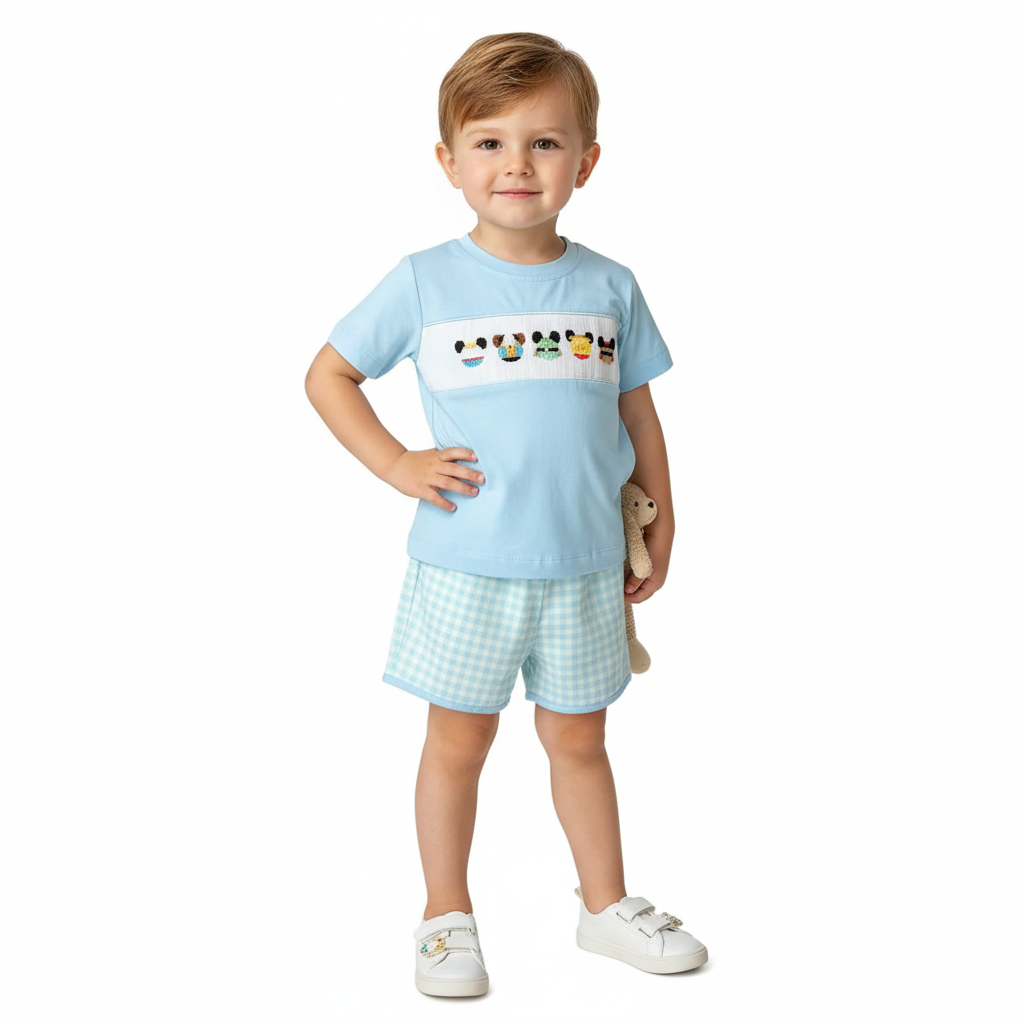 Handsmocked mouse character short set