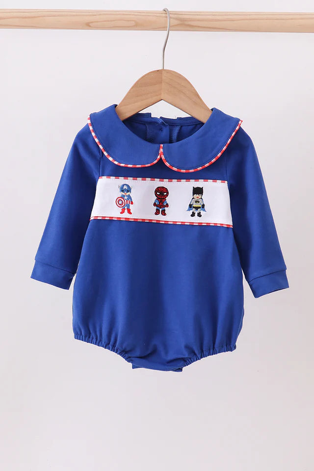 BLUE CHARACTER EMBROIDERY BUBBLE