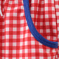 BLUE CHARACTER EMBROIDERY PANTS SET