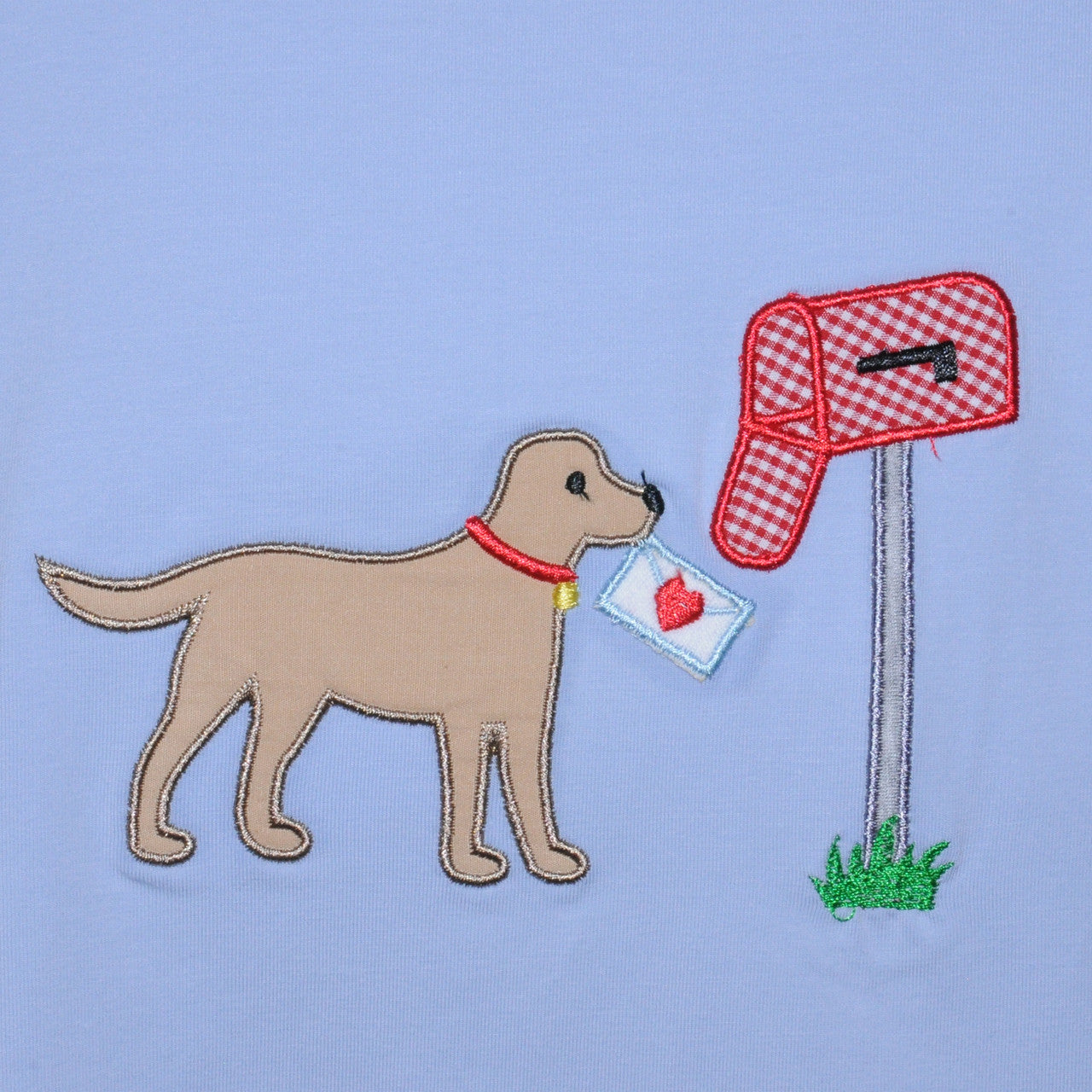 Houston Shirt - Valentine's Dog - Blue