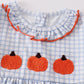 Pumpkin French Knot Plaid Dress
