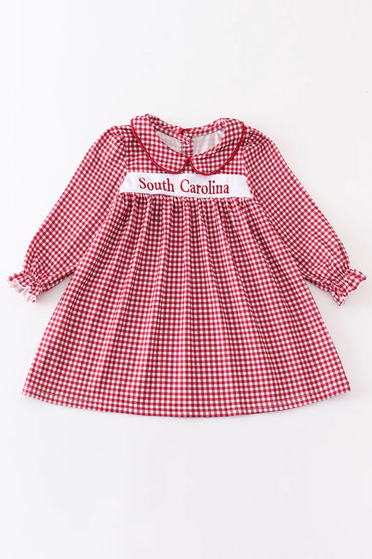 Red Plaid South Carolina Gameday Dress