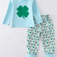 Blue Clover Applique Clover Set