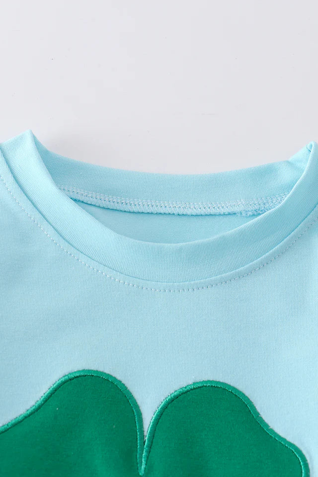 Blue Clover Applique Clover Set