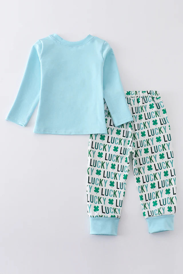 Blue Clover Applique Clover Set