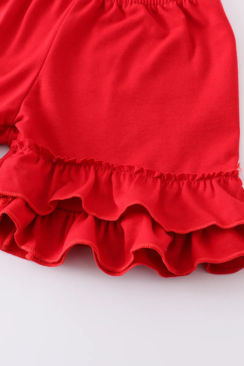 Ohio State Game Day Embroidered Short Set