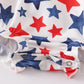 Patriotic Star Print  Watermelon Applique Bubble Set