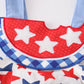 Patriotic Star Print  Watermelon Applique Bubble Set