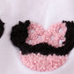 Pink Character Seersucker Bubble with French Knot and ruffle