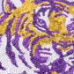 LSU tiger sequin laser skort set
