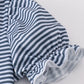 Navy stripe puppy applique girl bloomer set
