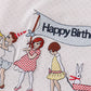 Happy birthday embroidery girl set