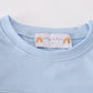 Blue seersucker crayfish embroidery boy set
