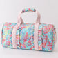 Pink strap floral travel bag