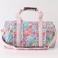 Pink strap floral travel bag
