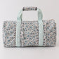 Green floral travel bag