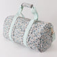 Green floral travel bag