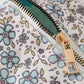Green floral travel bag