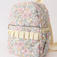 YELLOW FLORAL RUFFLE BACKPACK